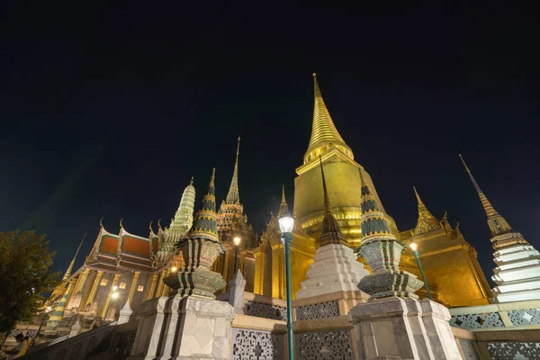 Pagoda Emas Kuil Buddha Zamrud Bangkok Thailand Wat Phra Kaew — Stok Foto