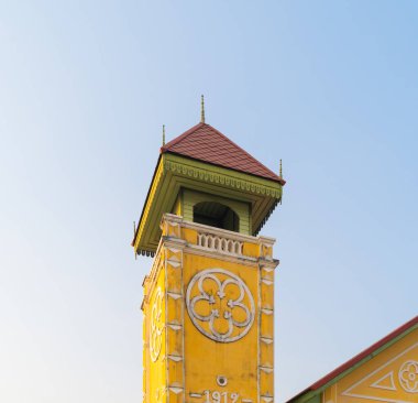 Birinci Presbiteryen Kilisesi, Bangkok 'un başkenti Samray, mimari yapı koruma alanı. Dini inançlar. Katolik dini. İsa ibadet.