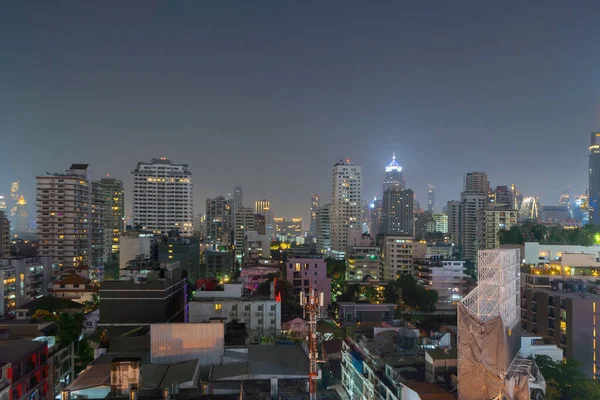Bangkok Downtown Skyline Thailand Financial District Business Centers Smart Urban — Stock Photo, Image