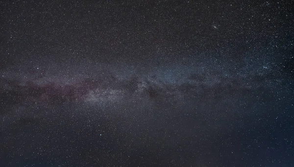 Gros Plan Voie Lactée Avec Des Étoiles Brillantes Sur Ciel — Photo