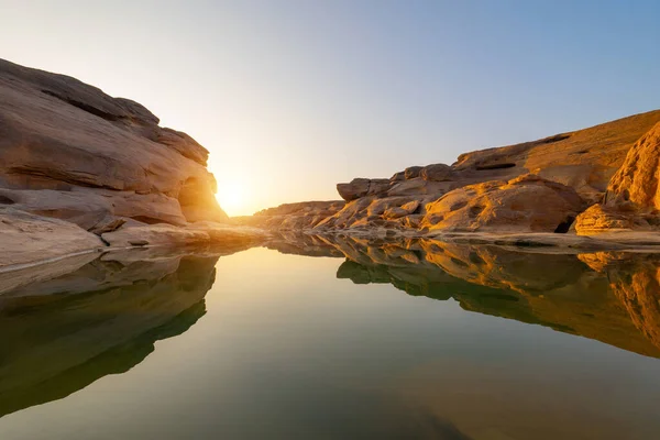 Sam Phan Bok Ubon Ratchathani Tailândia Recife Rocha Seca Rio — Fotografia de Stock