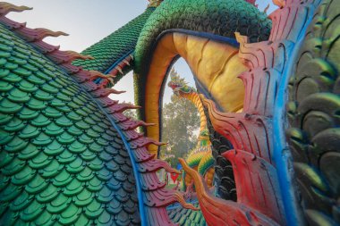 Wat Phra 'da, Nong Bua Dhammyuttika Tapınağı Ubon Ratchathani Bölgesi, Tayland' da bulunan Chedi stupa pagoda Budizmi heykeli..