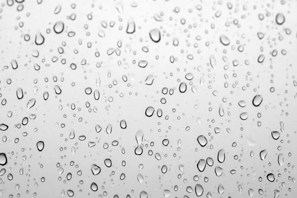 Close Rain Droplets Mirror Water Drop Glass Window Rain Season — Fotografia de Stock