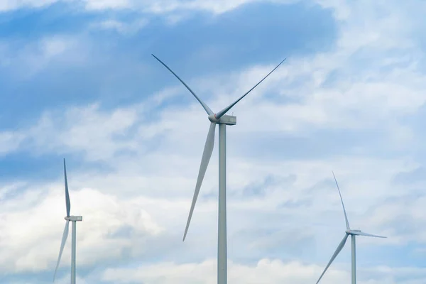 Turbine Eoliche Mulini Vento Campo Agricolo Fabbrica Industria Energia Energia — Foto Stock