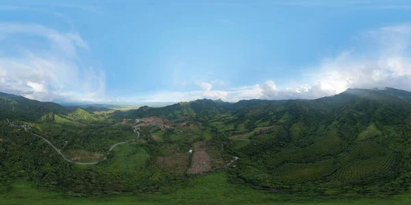 360 Panorama Przez 180 Stopni Kąt Bezszwowa Panorama Lotu Ptaka — Zdjęcie stockowe