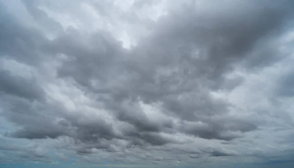 Dramatische Donkere Lucht Met Onweer Regen Nachts Abstract Natuur Landschap — Stockfoto