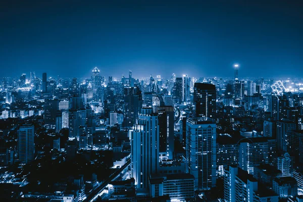 Aerial View Bangkok Downtown Skyline Thailand Financial District Business Centers — Stock Photo, Image