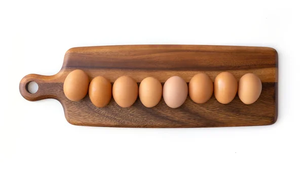 Wiele Świeżych Jaj Składnik Żywności Izolowany Białym Tle — Zdjęcie stockowe