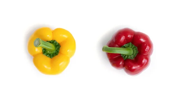 Ovanifrån Paprika Färska Grönsaker Raw Ekologisk Hälsosam Mat Matvaror Och — Stockfoto