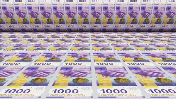 Πληθωρισμός Ελβετικό Φράγκο Χαρτονομίσματα Χαρτονομίσματα Chf Μετρητά Νόμισμα Στην Ελβετία — Φωτογραφία Αρχείου