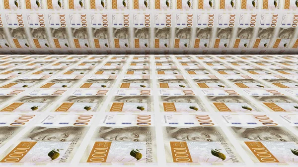 Πληθωρισμός Σουηδική Κορόνα Χαρτονομίσματα Χαρτονομίσματα Sek Μετρητά Νόμισμα Στη Σουηδία — Φωτογραφία Αρχείου