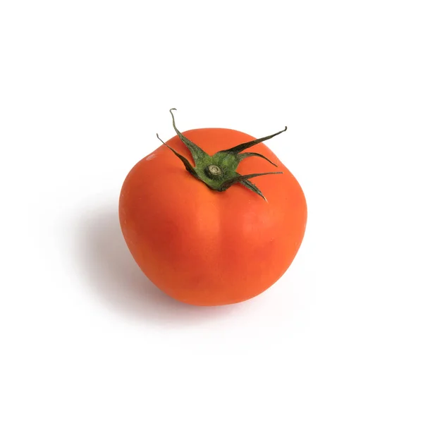 Tomate Isolée Sur Fond Blanc Légumes Frais Aliments Sains Biologiques — Photo