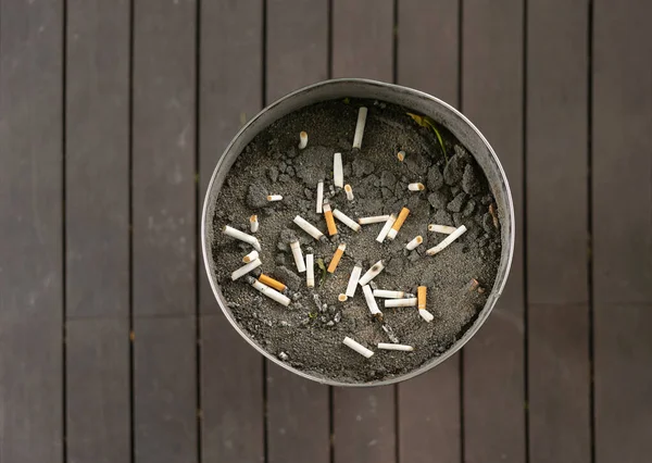 Muchos Queman Cigarrillos Usados Colillas Cigarrillo Ceniza Fumar Sucio Productos — Foto de Stock