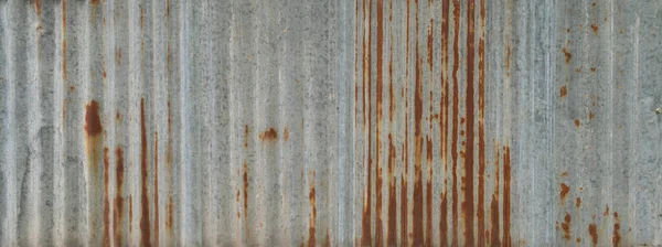 Tiras Metálicas Acero Rusty Metal Hierro Corrugado Pared Acero Zinc — Foto de Stock