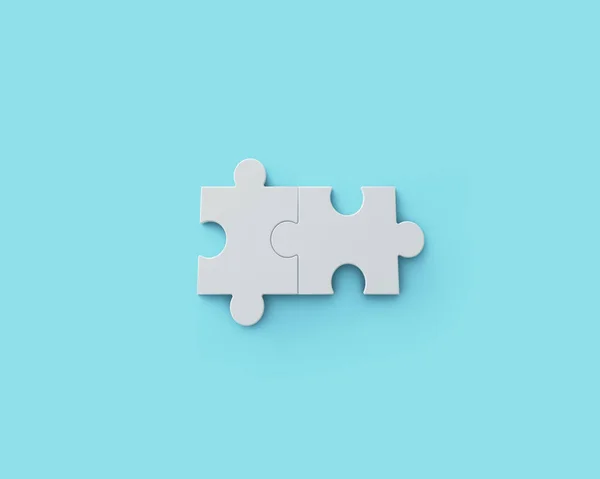 Jigsaw Puzzel Patroon Textuur Met Ruimte Strategie Oplossing Van Team — Stockfoto