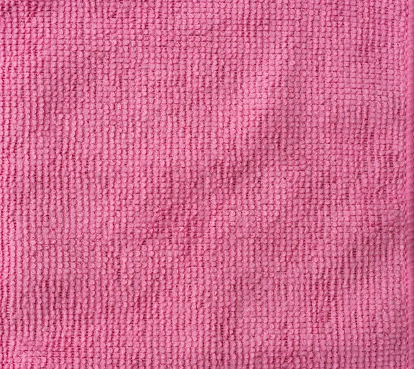 Pink Fabric Towel Pattern Surface Texture Close Material Design Decoration — Stock Photo, Image