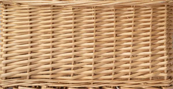 Traditional Woven Wood Bamboo Rattan Timber Basket Pattern Nature Texture — Stock Photo, Image