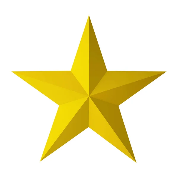 Golden Gold Stars Sign Symbol White Background Illustration Ranking Quality — Stock Photo, Image