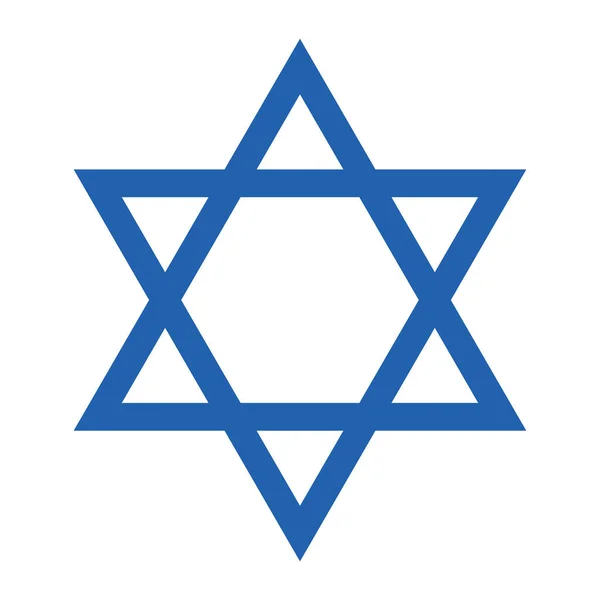 Étoile David Symbole Signe Juif Sur Fond Blanc Illustration Classement — Photo