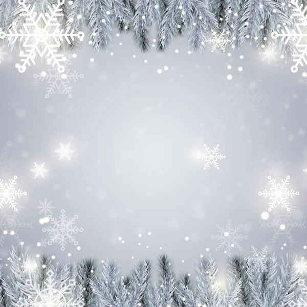Mutlu Noel Festivali Arka Plan Tatili Xmas Dekorasyon Sezonu — Stok Vektör