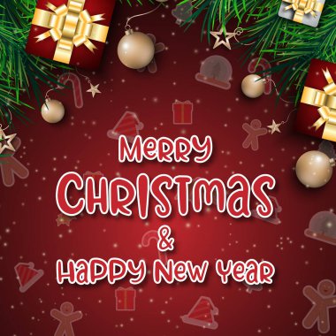 Mutlu noel festivali arka plan tatili. Xmas dekorasyon sezonu