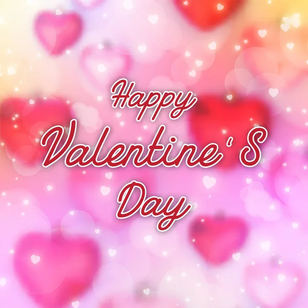 Día San Valentín Del Amor Hermoso Corazón Con Fondo Wallpapper — Vector de stock