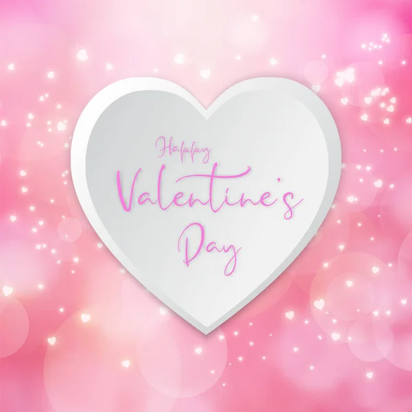 Día San Valentín Del Amor Hermoso Corazón Con Fondo Wallpapper — Vector de stock