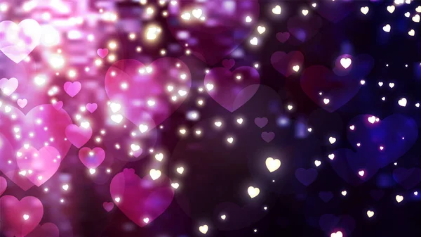 Valentijnsdag Van Liefde Mooi Mijn Hart Met Achtergrond Wallpapper — Stockvector
