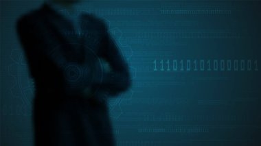 Yüksek teknolojili dijital veri bağlantı sistemi ve bilgisayar elektronik desing ile devre teknolojisi arka planı