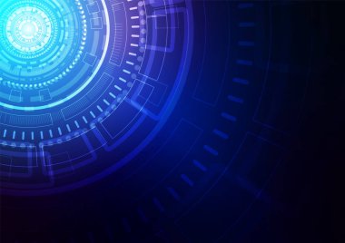 Yüksek teknolojili dijital veri bağlantı sistemi ve bilgisayar elektronik desing ile devre teknolojisi arka planı