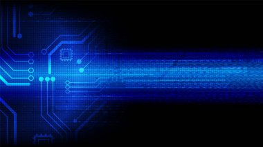 Yüksek teknolojili dijital veri bağlantı sistemi ve bilgisayar elektronik desing ile devre teknolojisi arka planı