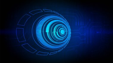 Yüksek teknolojili dijital veri bağlantı sistemi ve bilgisayar elektronik desing ile devre teknolojisi arka planı
