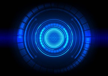 Yüksek teknolojili dijital veri bağlantı sistemi ve bilgisayar elektronik desing ile devre teknolojisi arka planı