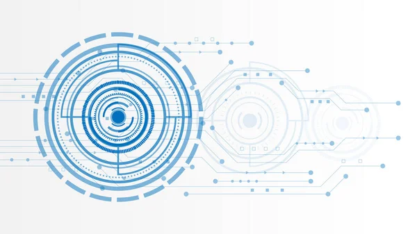 Antecedentes Tecnologia Circuito Com Sistema Conexão Dados Digitais Alta Tecnologia — Vetor de Stock