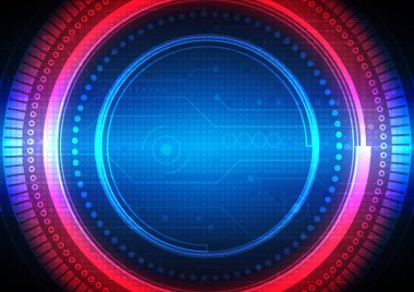 Yüksek teknolojili dijital veri bağlantı sistemi ve bilgisayar elektronik desing ile devre teknolojisi arka planı