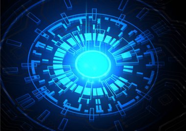 Yüksek teknolojili dijital veri bağlantı sistemi ve bilgisayar elektronik tasarımı ile devre teknolojisi arkaplanı