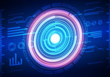 Yüksek teknolojili dijital veri bağlantı sistemi ve bilgisayar elektronik tasarımı ile devre teknolojisi arkaplanı