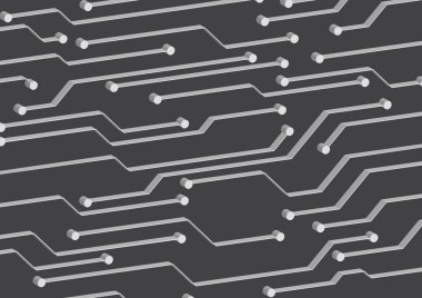 Yüksek teknolojili dijital veri bağlantı sistemi ve bilgisayar elektronik tasarımı ile devre teknolojisi arkaplanı