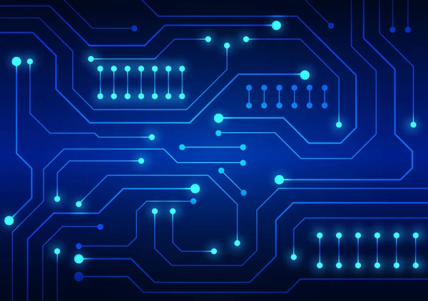 Fondo Tecnología Circuitos Con Sistema Conexión Datos Digitales Alta Tecnología — Vector de stock