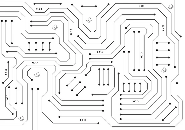 Circuit Technologie Achtergrond Met High Tech Digitale Dataverbinding Systeem Computer — Stockvector