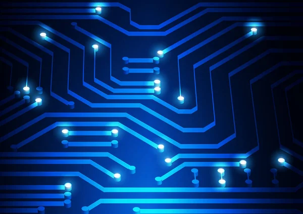 Circuit Technologie Achtergrond Met High Tech Digitale Dataverbinding Systeem Computer — Stockvector