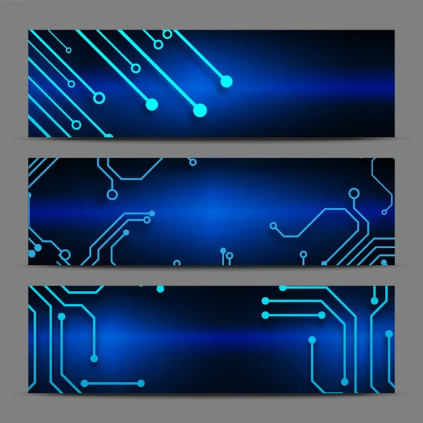 Fond Technologie Circuit Avec Système Connexion Données Numériques Haute Technologie — Image vectorielle