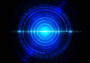 Yüksek teknolojili dijital veri bağlantı sistemi ve bilgisayar elektronik tasarımı ile devre teknolojisi arkaplanı