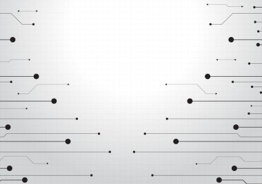 Yüksek teknolojili dijital veri bağlantı sistemi ve bilgisayar elektronik tasarımı ile devre teknolojisi arkaplanı