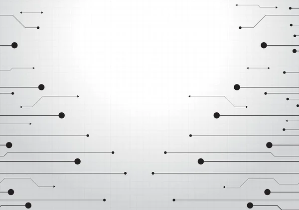 Circuit Teknik Bakgrund Med Högteknologisk Digital Dataanslutning System Och Dator — Stock vektor