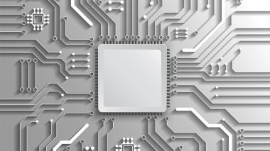 Yüksek teknolojili dijital veri bağlantı sistemi ve bilgisayar elektronik tasarımı ile devre teknolojisi arkaplanı