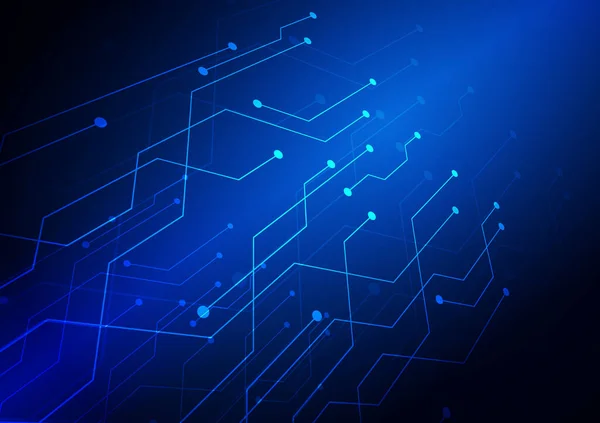 Circuit Technologie Achtergrond Met High Tech Digitale Dataverbinding Systeem Computer — Stockvector