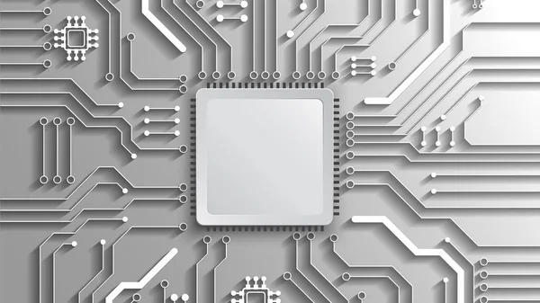 Circuit Technologie Achtergrond Met High Tech Digitale Dataverbinding Systeem Computer — Stockvector