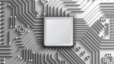 Yüksek teknolojili dijital veri bağlantı sistemi ve bilgisayar elektronik tasarımı ile devre teknolojisi arkaplanı