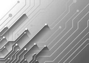 Yüksek teknolojili dijital veri bağlantı sistemi ve bilgisayar elektronik tasarımı ile devre teknolojisi arkaplanı